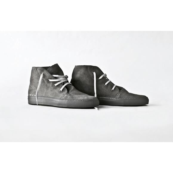 Common Projects | Men | Gray Canvas Lace Up Hi-Top Safari Boots | EU 43 US 10 - Picture 16 of 16